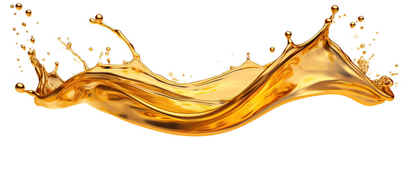 yellow oil splash