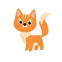 Cat. Vector illustration of cute cat icon. cute cat