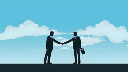 Business people shaking hands