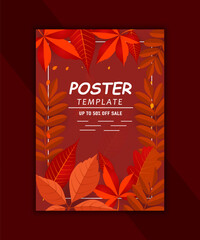 Modern and corporate summer poster design template