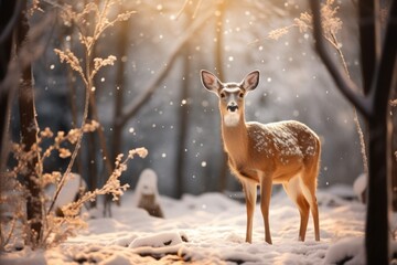 Wildlife in Winter - Generative AI