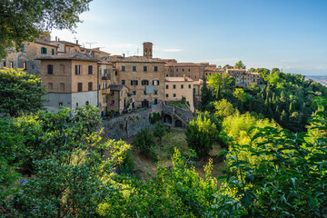Fototapeta na wymiar Scenic sight in the marvelous city of Volterra, in the province of Pisa, Tuscany, Italy.