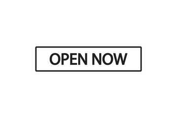Open now neon exclusive logo, colorful design, element, website banner advertising colorful background business concept shop design vector illustration. 
