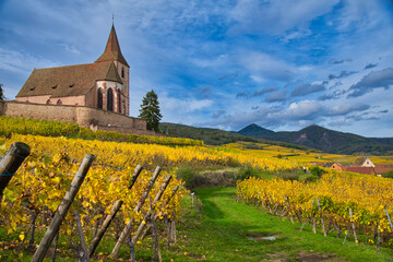 herbst im schönen Elsass bei Hunawihr