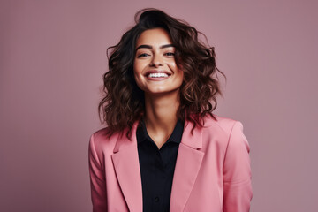 Fototapeta premium Portrait of a positive young woman