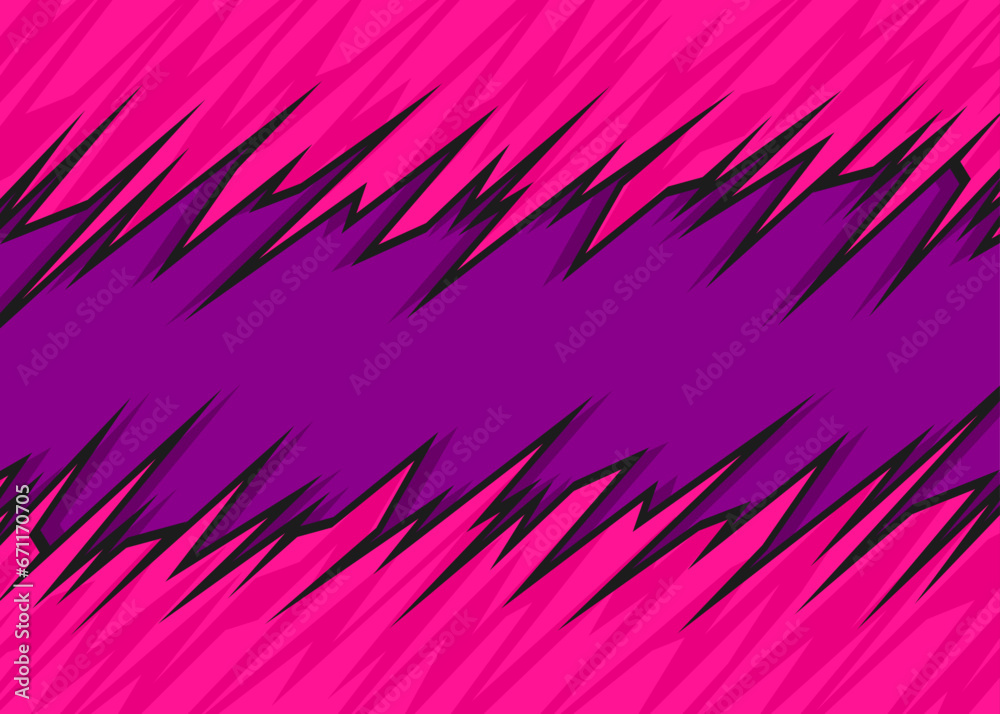 Poster abstract background with jagged spike pattern and with some copy space area