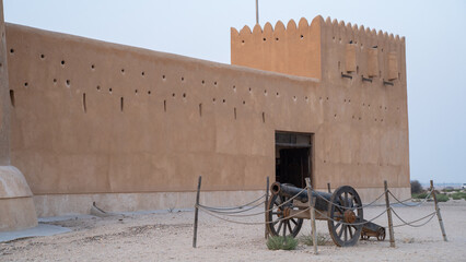 historical old Fort Zubarah (Al Zubara) in North East of Qatar