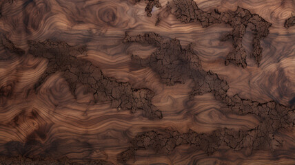 Black Walnut Wood Texture Background