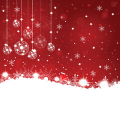 blue winter background with snowflakes 