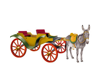 âne, voiture, millésime, vieux, cheval, calèche, coloré, jouet, transport, roue, transport, vecteur, antique, véhicule, rétro, auto, illustration, conception, voyage, carrosse, automobile, chariot, si