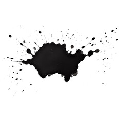 Obraz premium Splash Grunge isolated on transparent, AI Generated