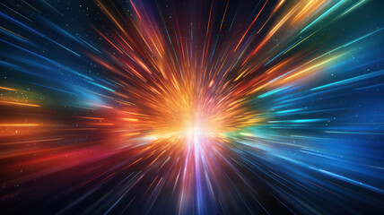 Fototapeta premium Abstract Light Tunnel Infinity