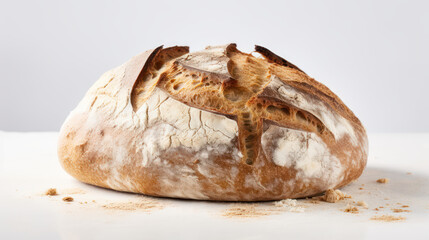 Italian Bread on White Background - Hight Quality Details 
