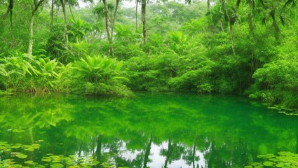 Obraz premium river in the forest.
