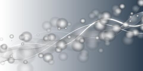 Digital Creative blue gradient floral Background vector image design.Abstract winter background.Beautiful elegant wavy grey background. design white line and symbols used Card or banner. Copy space.
