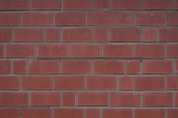 Modern red brick wall background