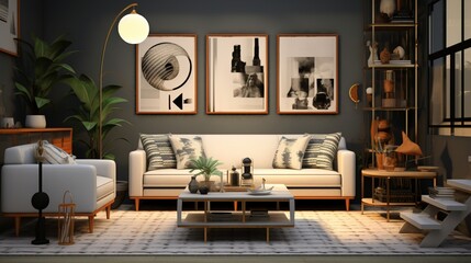 modern living interior