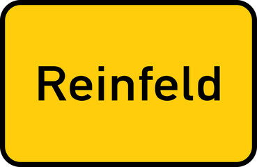 City sign of Reinfeld - Ortsschild von Reinfeld