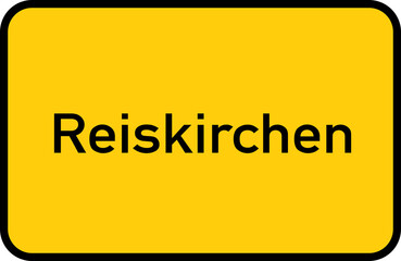 City sign of Reiskirchen - Ortsschild von Reiskirchen