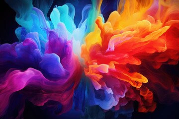 Obraz premium Abstract background in bright colors, splash of colors. A rich burst of colorful wave for a variety of designs and text substrates.