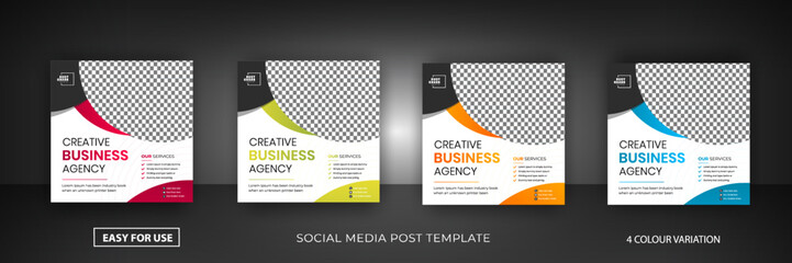Creative Super sale social media post design template