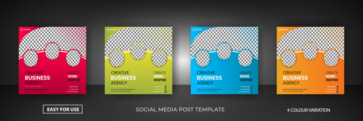 Social media banner or instagram post template