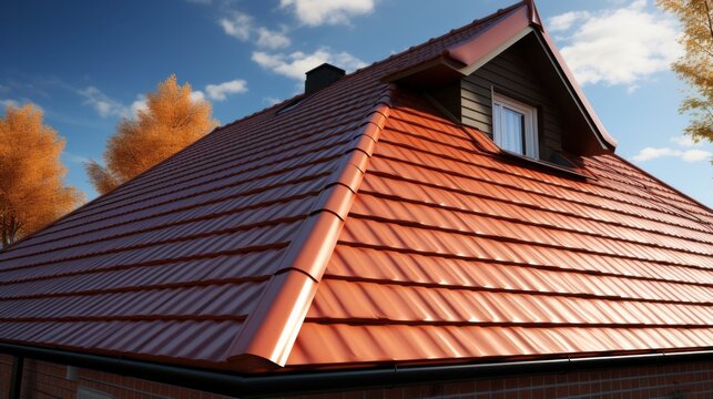 New roof, in sandwich panel similar to the tile, more beautiful