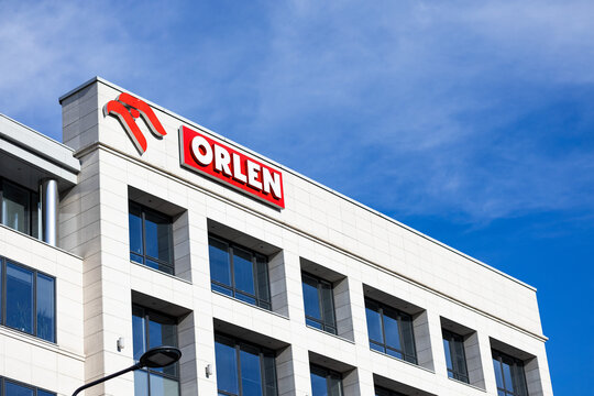 Warsaw, Poland - October 29, 2023: View of the PKN Orlen headquarters