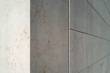 detail of a modern building with concrete walls