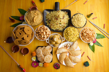 Diwali snacks Diwali faral Festival food items Festival snacks from Maharashtra