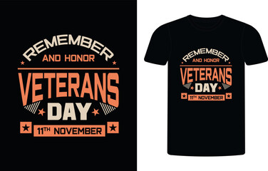 American Veteran typography t-shirt. Motivation quote with text VETERAN T-Shirt. Premium t shirt design ready for Print, veteran t shirt design vector.