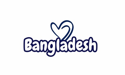 A heart-shaped design of Bangladesh creatively symbolizes love for the country, fostering a strong sense of patriotism and unity.