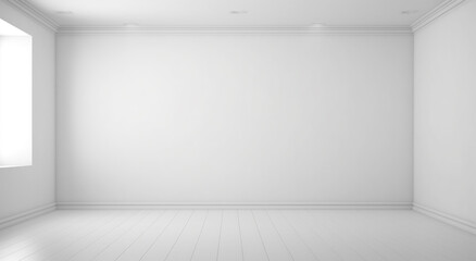 Fototapeta premium empty white room with a window