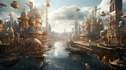 fountain in the city