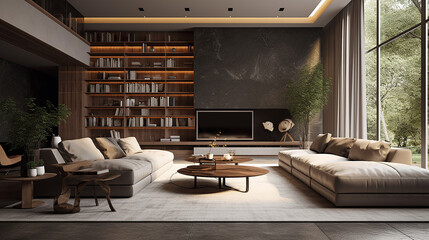 Fototapeta premium interior modern living room concept 