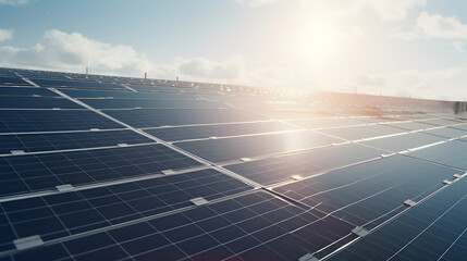 solar panels on the roof