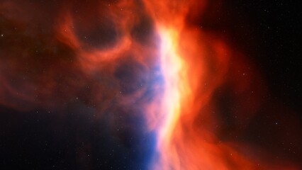 Space nebula, for use with projects on science, research, and education. Illustration
