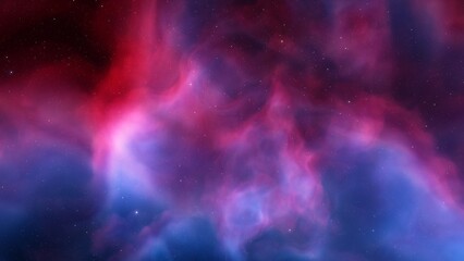 Deep space nebula with stars. Bright and vibrant Multicolor Starfield Infinite space outer space background with nebulas and stars. Star clusters, nebula outer space background 3d render
