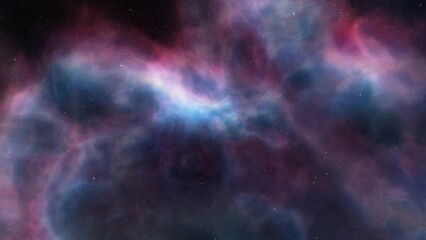 Space nebula, for use with projects on science, research, and education. Illustration
 - obrazy, fototapety, plakaty