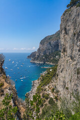 Fototapeta na wymiar View over the sea from Capri Island
