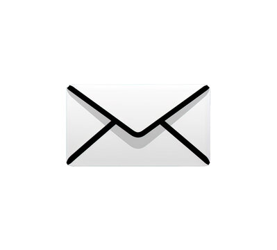 logo of a letter from an email  isolated png on transparent background