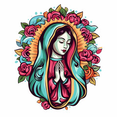 Photo Dia de la Virgen Guadalupe Radiance Icon of Faith december 12, day of the catholic religion