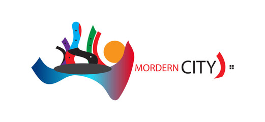 Real Estate, Property and Construction Logo design for business corporate sign.