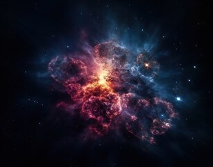  image of cosmos, interstellar space environment, nebulae and constellations,