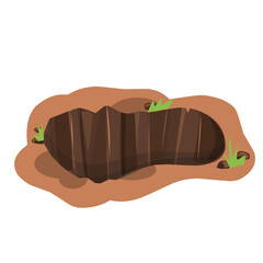 Hole in the ground Illustration 