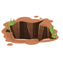 Hole in the ground Illustration 
