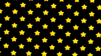 Pattern with golden stars. Pattern with golden stars on black background.