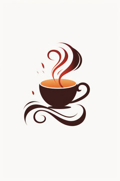 A picture of a steaming cup of coffee. Perfect for illustrating the cozy warmth of a morning beverage.
