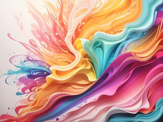Fototapeta premium wave abstract background