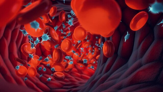 Red blood cells (Erythrocytes) and platelets (Thrombocytes). Platelets are blood cells whose function is to fix damaged blood vessels by forming blood clots